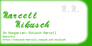 marcell mikusch business card